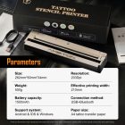 Ambition G1 hőpapíros tetováló nyomtató + 10 transzferpapír (203dpi, Bluetooth)