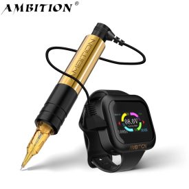   Ambition Tiny vezeték nélküli tetoválógép ( 3.5mm stroke, karra szerelhető 1600mah akkumulátor, 160g.cm nyomaték)