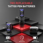 Yilong F6 Vezeték nélküli tetoválógép (3.5mm stroke, 2x2000mah akkumulátor, Oled kijelző, kefe nélküli motor)