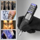 Yilong F6 Vezeték nélküli tetoválógép (3.5mm stroke, 2x2000mah akkumulátor, Oled kijelző, kefe nélküli motor)