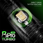EZ P3 Pro Turbo 2.0 Vezeték nélküli tetoválógép (2.5-5.0mm stroke, 2 akkumulátor, Direct drive működés)