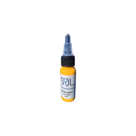 Soul ink Eu Reach tetováló festék 30ml Solid Gold sárga színben