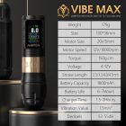 Ambition Vibe Max vezeték nélküli tetoválógép (2.5- 3.5- 4.0- 4.5mm stroke frekvenciamód, 2 akkumulátor, 8v jumpstart mód)
