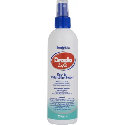 Bradolife kéz- és bőrfertőtlenítőszer - 250 ml
