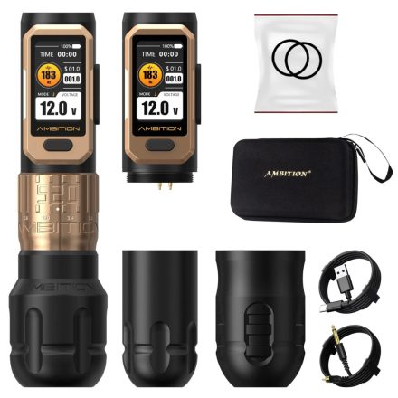 Ambition Soldier Pro 520 tetoválógép (2x2400mah akkumulátor, 2.2-4.2mm állítható stroke)
