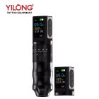Yilong Floyd vezeték nélküli tetoválógép (2 akkumulátor, 2.7-4.5 mm állítható stroke)