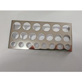 Chrome steel cup holder for 3 sizes of caps
