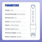 Mast p60 vezeték nélküli sminktetoválógép (2.2-3.3mm stroke, 900mah )