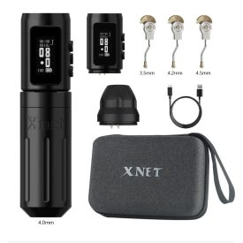   Xnet Knight vezeték nélküli tetoválógép (2.5-4.5mm stroke , 2 akkumulátor)