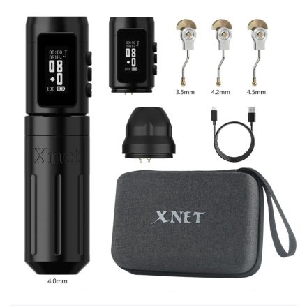Xnet Knight vezeték nélküli tetoválógép (2.5-4.5mm stroke , 2 akkumulátor)