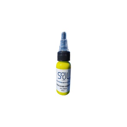 Soul ink Eu Reach tetováló festék 30ml Nuclear Green zöld színben