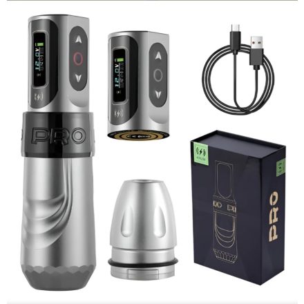 Yilong Flux Max Pro Vezeték nélküli tetoválógép (4mm stroke, 2x2400mah akkumulátor, kefe nélküli motor)