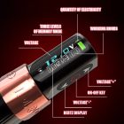 Yilong Flux Max Pro Vezeték nélküli tetoválógép (4mm stroke, 2x2400mah akkumulátor, kefe nélküli motor)